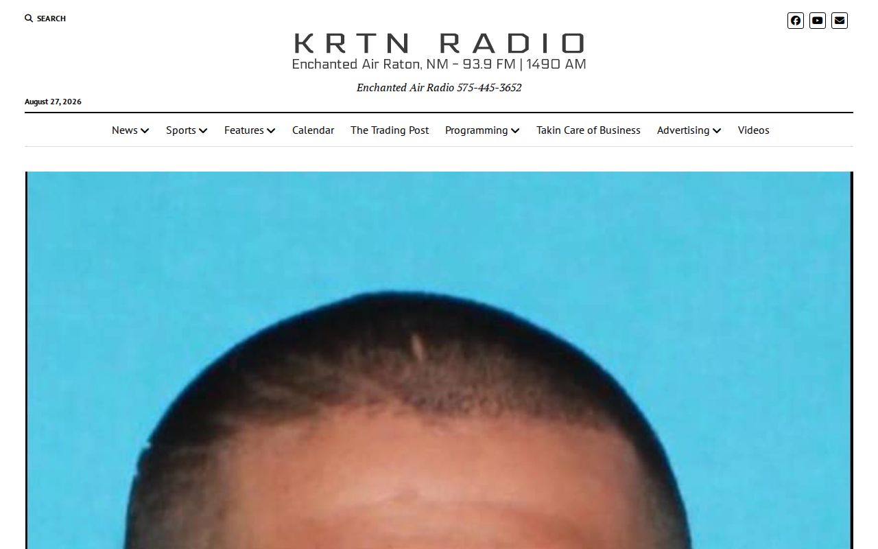 Colfax County crime news report showing agency-attributed arrest coverage